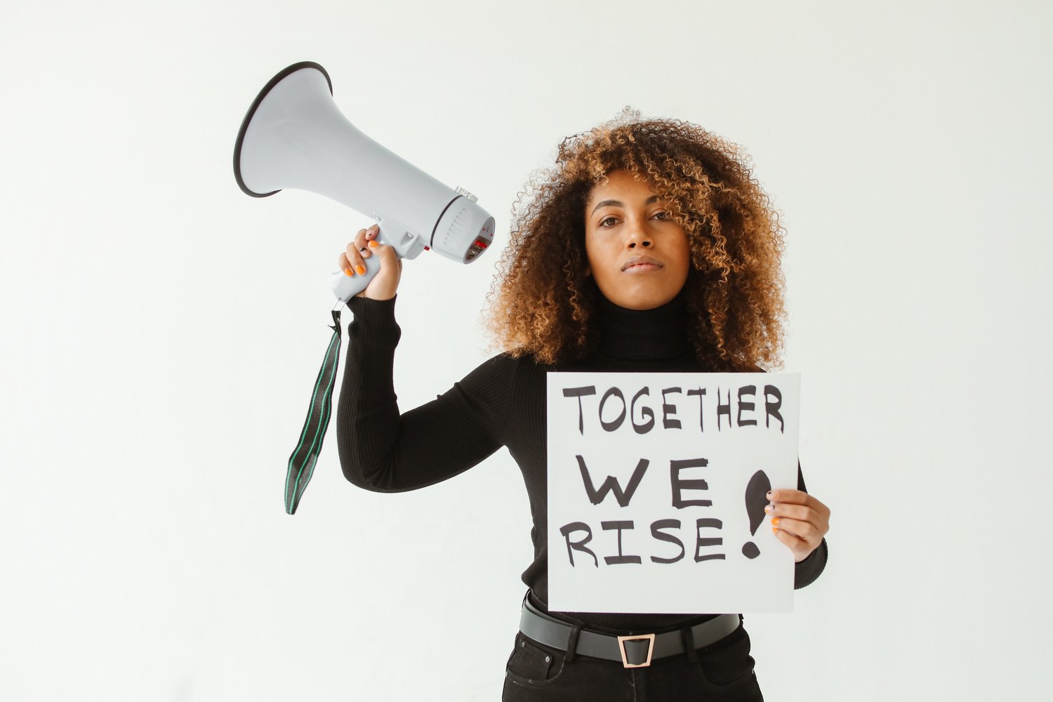 Woman Taking Part in Activism